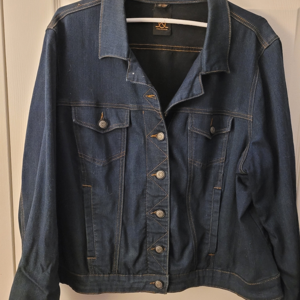 Dark Denim Jean Jacket Size 16